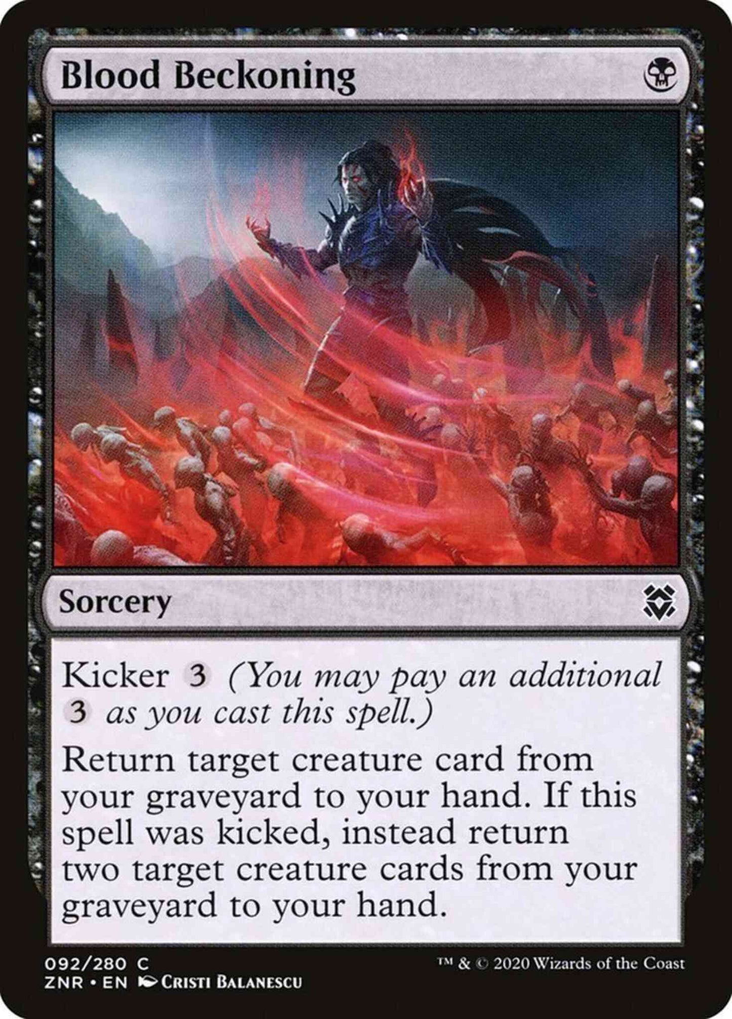 Blood Beckoning [92] [Zendikar Rising] [Non-Foil]
