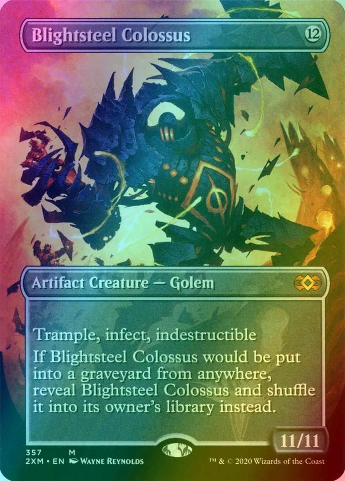 Blightsteel Colossus [357] [Borderless] [Double Masters] [Foil]