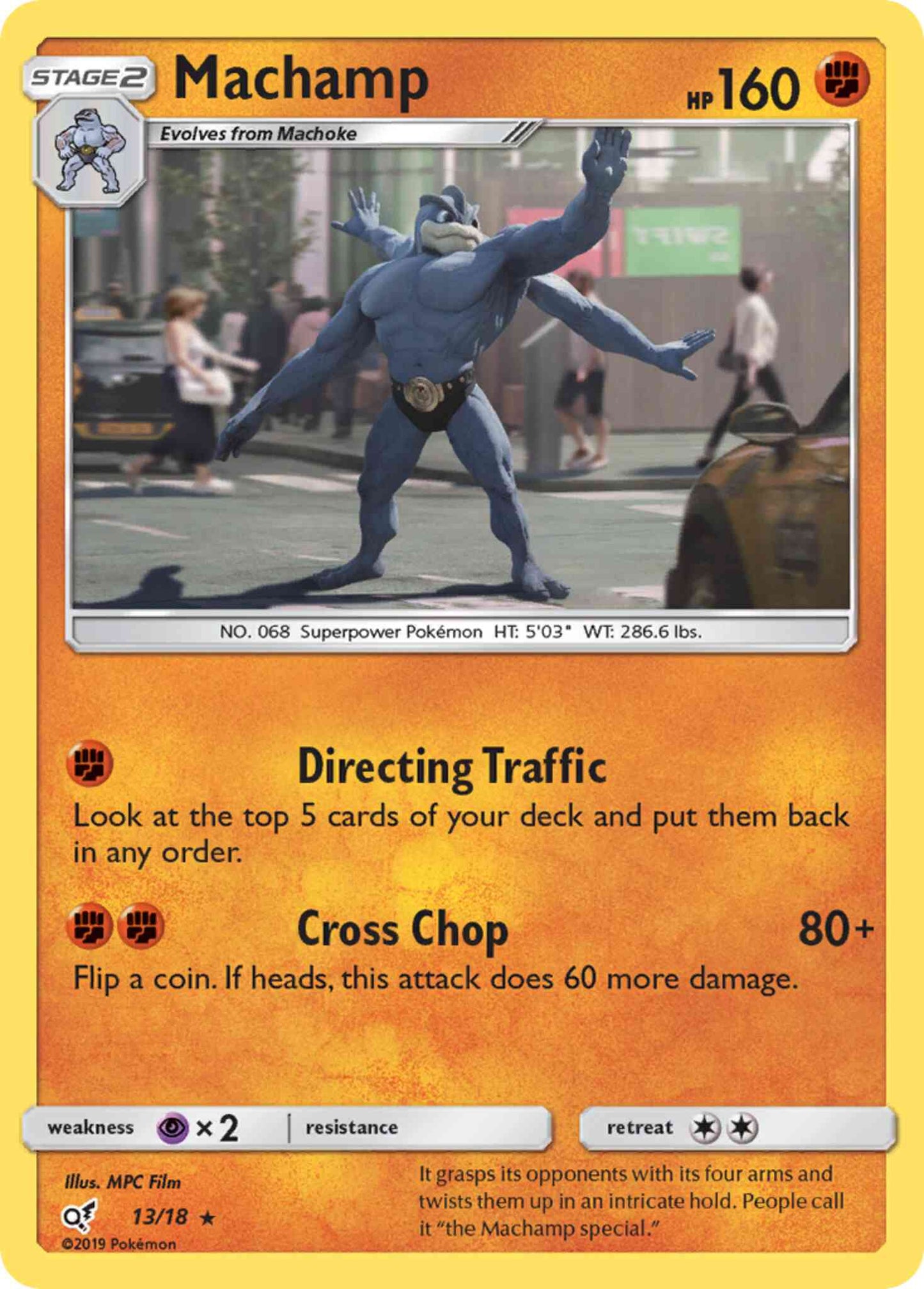 Machamp - 13/18 - Rare [det1-13] [Holo]