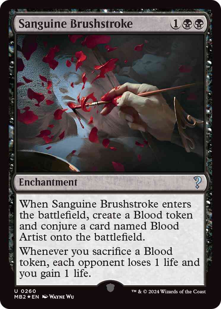 Sanguine Brushstroke [260] [Acorn] [Mystery Booster 2] [Foil]