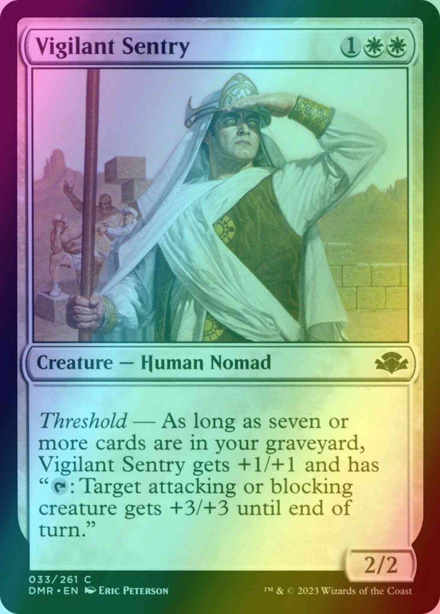 Vigilant Sentry [33] [Dominaria Remastered] [Foil]