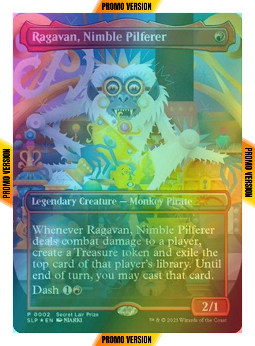 Ragavan, Nimble Pilferer [0002] [Borderless] [Secret Lair Promo] [Foil]