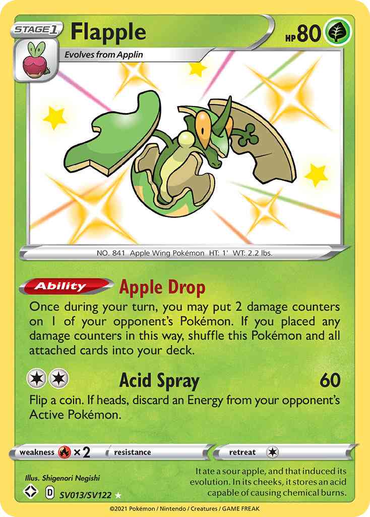Flapple - SV013/SV122 - Rare Shiny [swsh45sv-SV013] [Holo]