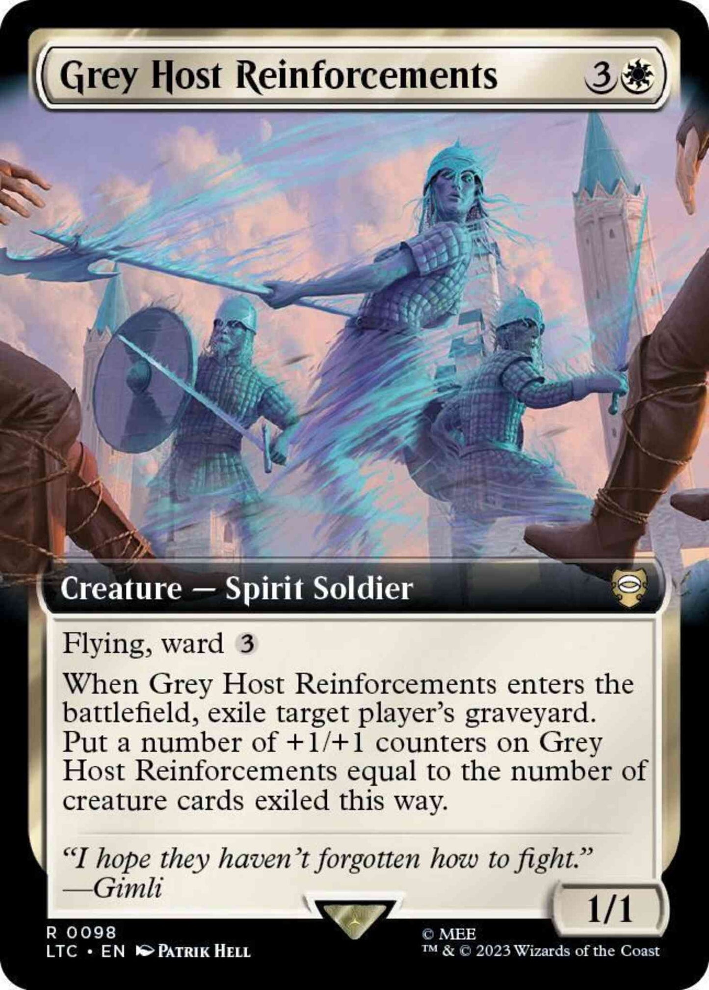 Grey Host Reinforcements [98] [Extended Art] [The Lord of the Rings: Tales of Middle-earth: Commander] [Non-Foil]
