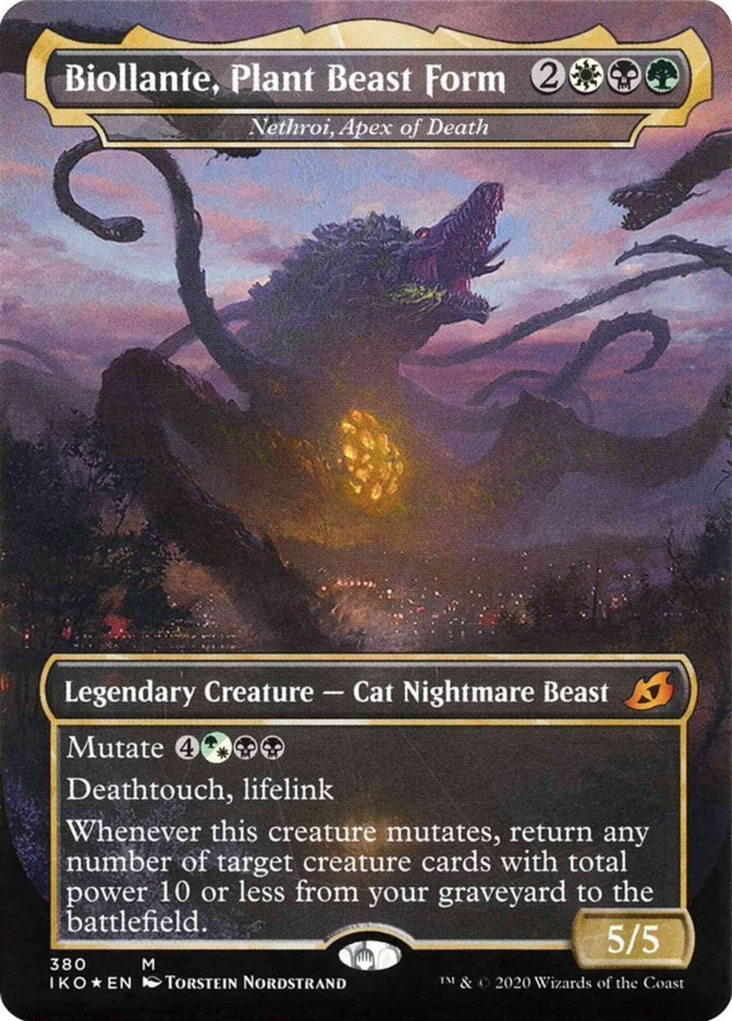 Biollante, Plant Beast Form - Nethroi, Apex of Death [380] [Alternate Art] [Godzilla] [Ikoria: Lair of Behemoths] [Non-Foil]