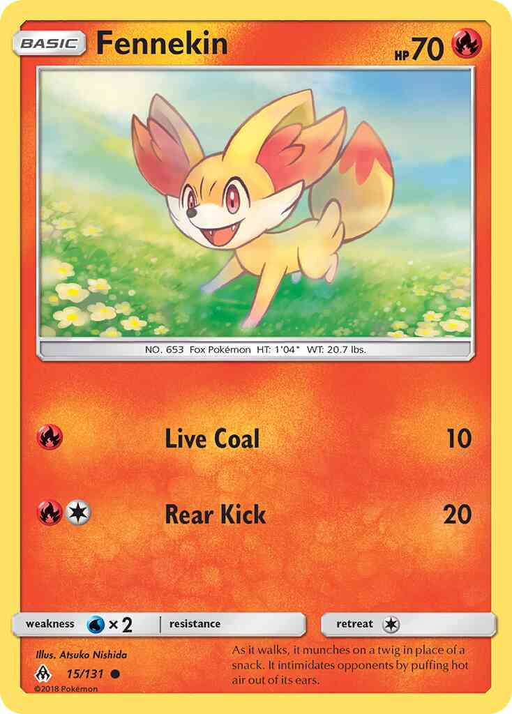 Fennekin - 15/131 - Common [sm6-15] [Reverse Holo]