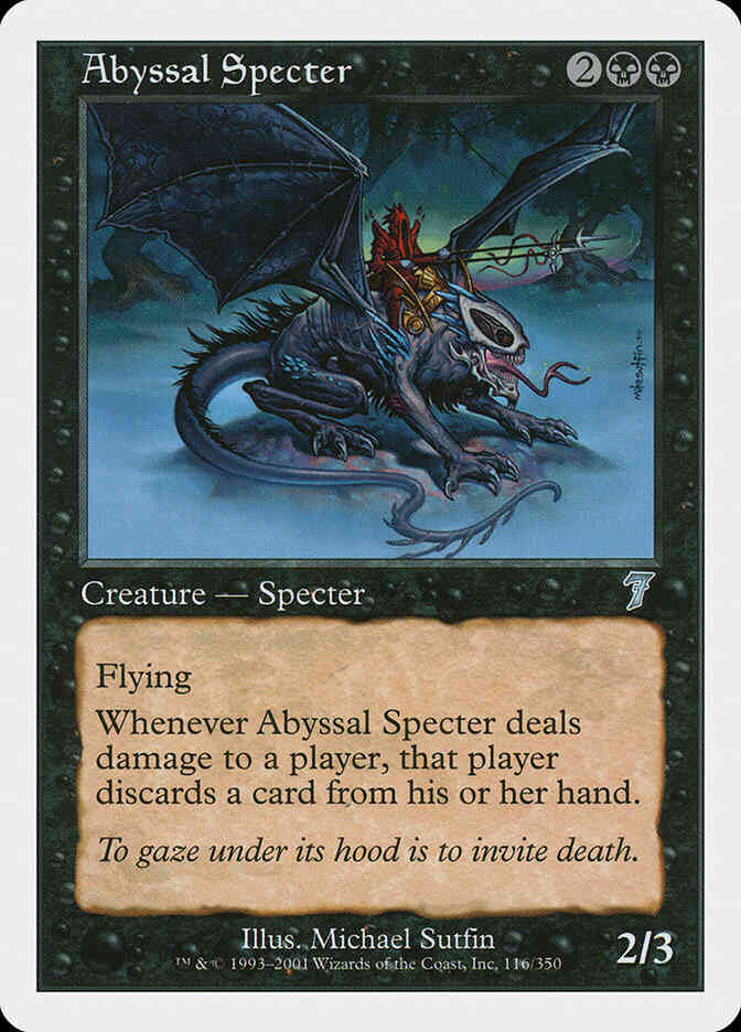 Abyssal Specter [116] [Seventh Edition] [Non-Foil]