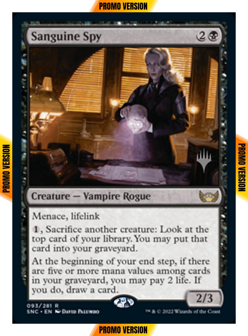Sanguine Spy [Promo Pack] [93p] [Streets of New Capenna: Promos] [Non-Foil]
