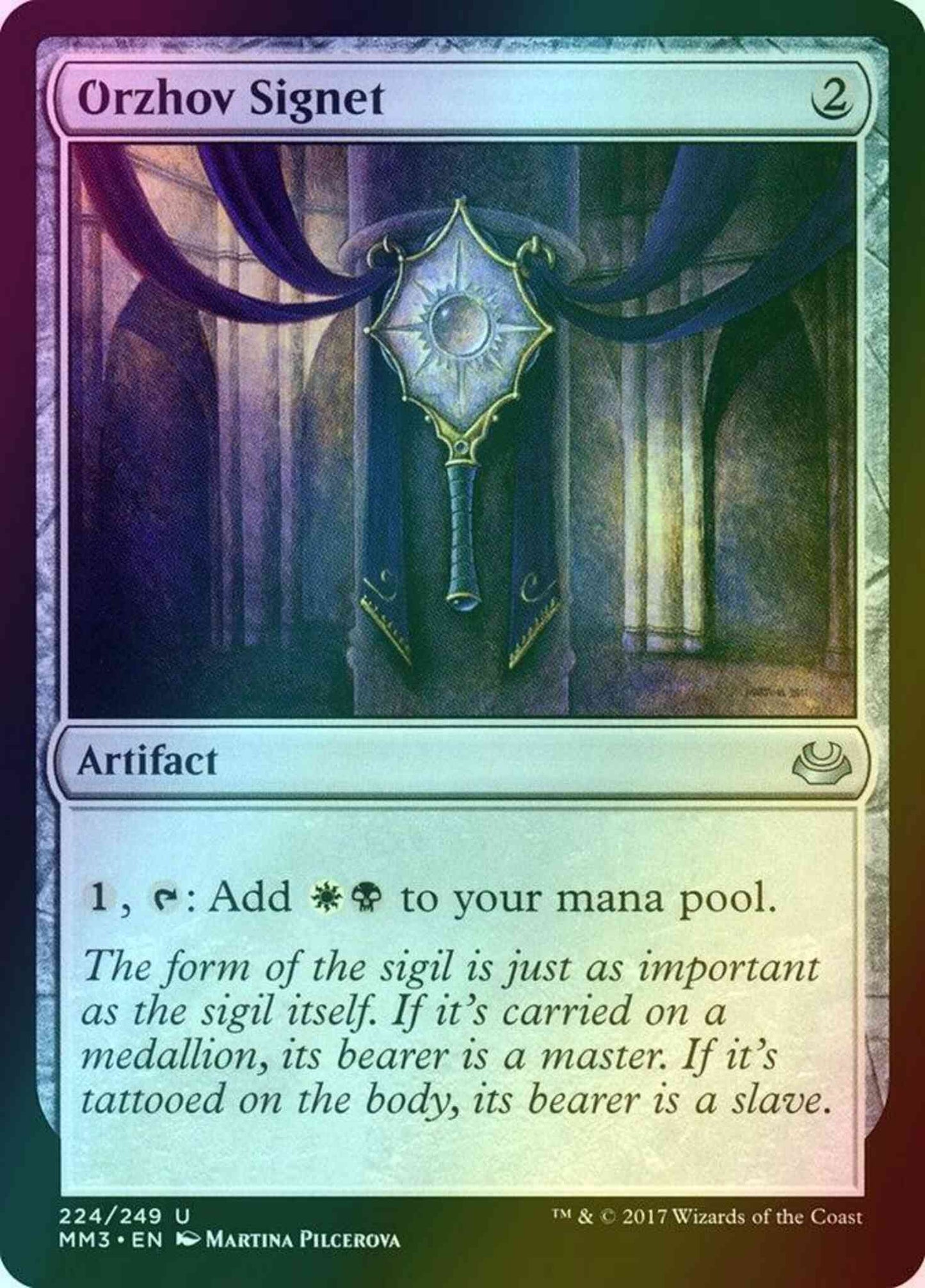 Orzhov Signet [224] [Modern Masters 2017] [Foil]