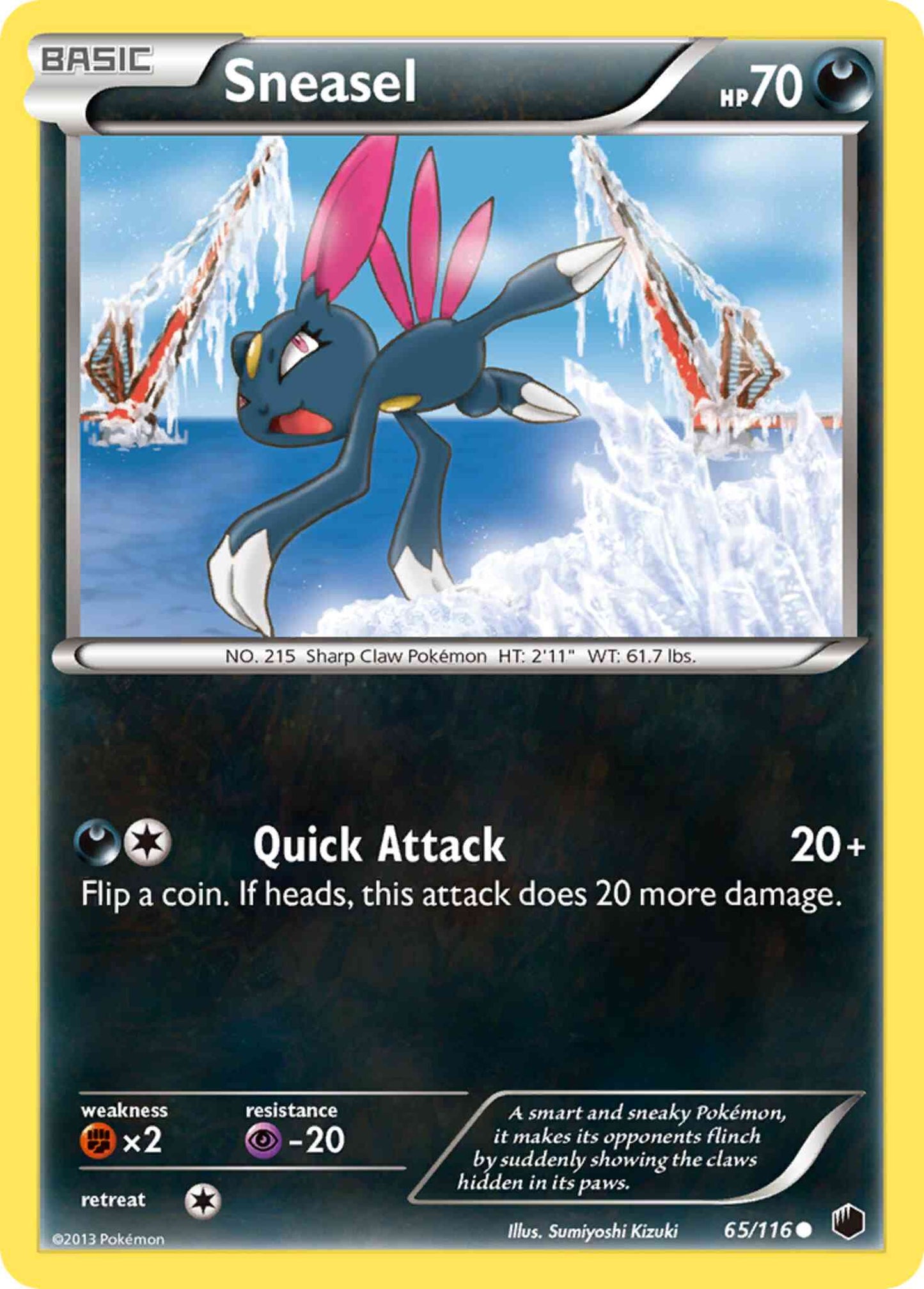 Sneasel - 65/116 - Common [bw9-65] [Non-Holo]