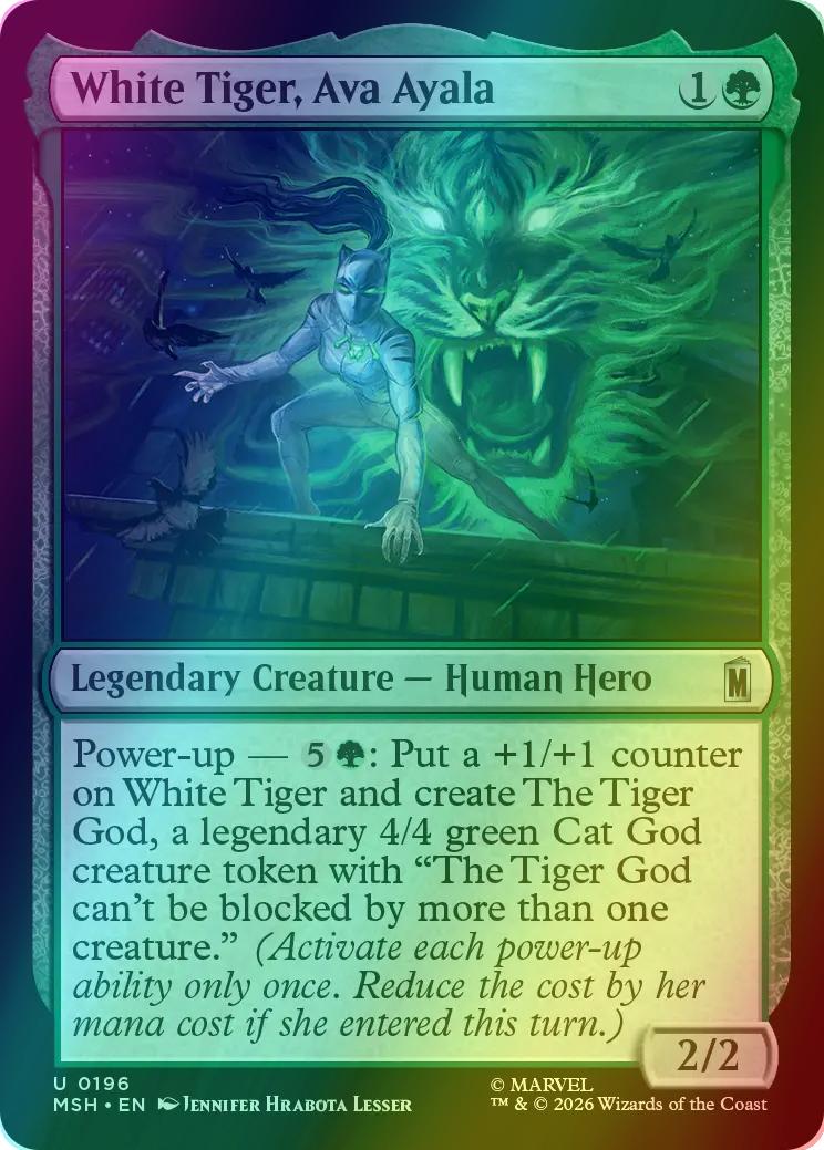 White Tiger, Ava Ayala [196] [Marvel Super Heroes] [Foil]