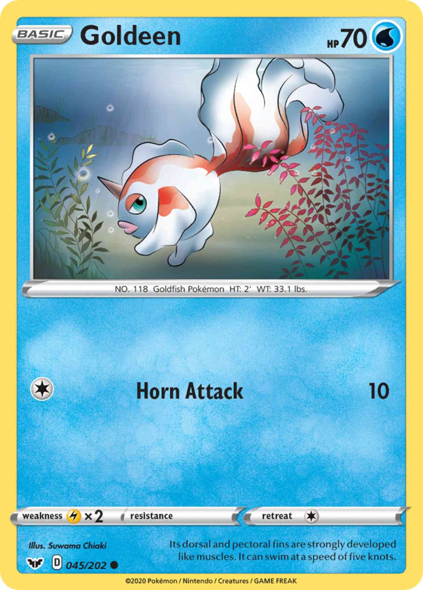 Goldeen - 045/202 - Common [swsh1-045] [Non-Holo]