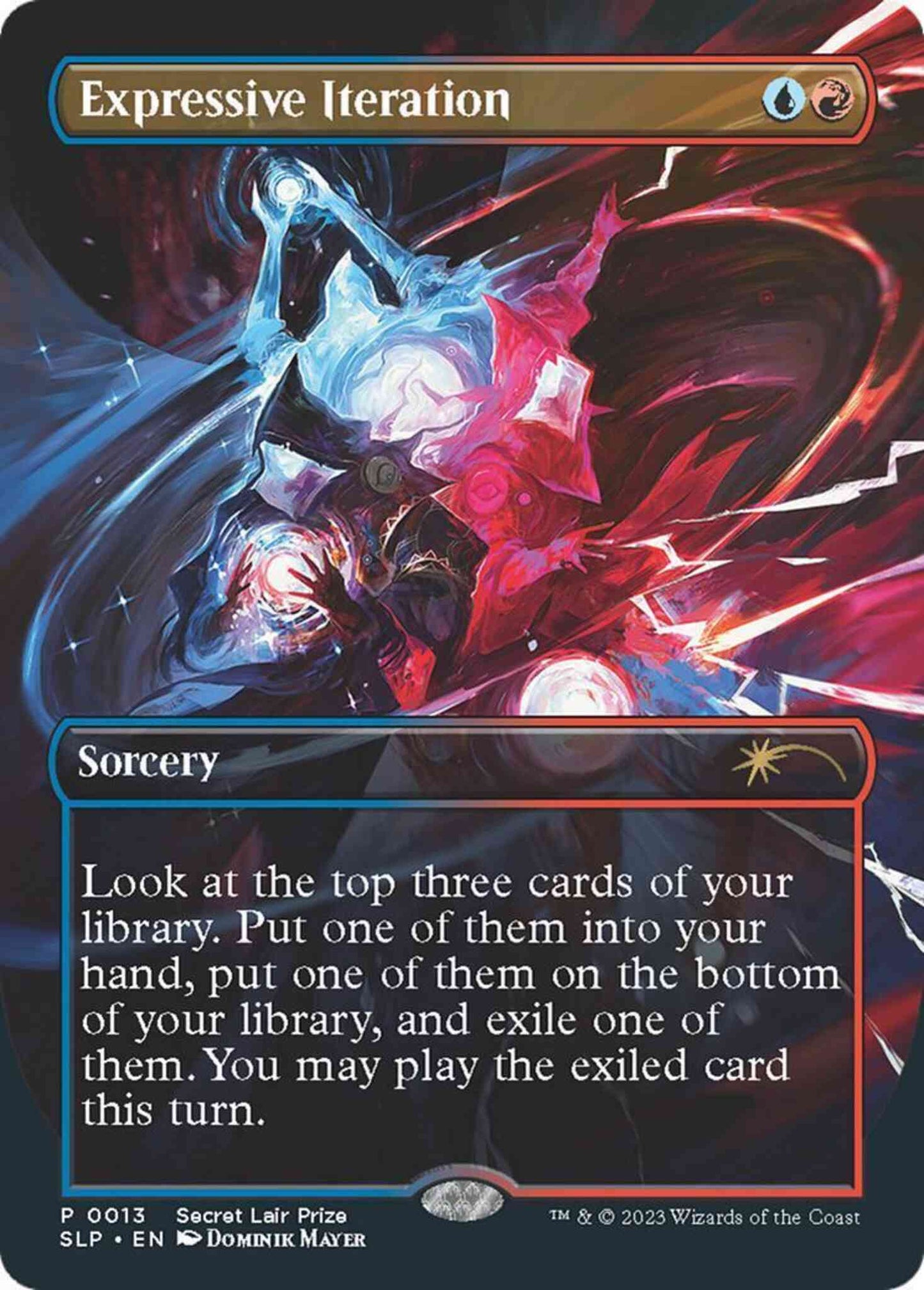 Expressive Iteration [0013] [Borderless] [Secret Lair Promo] [Non-Foil]