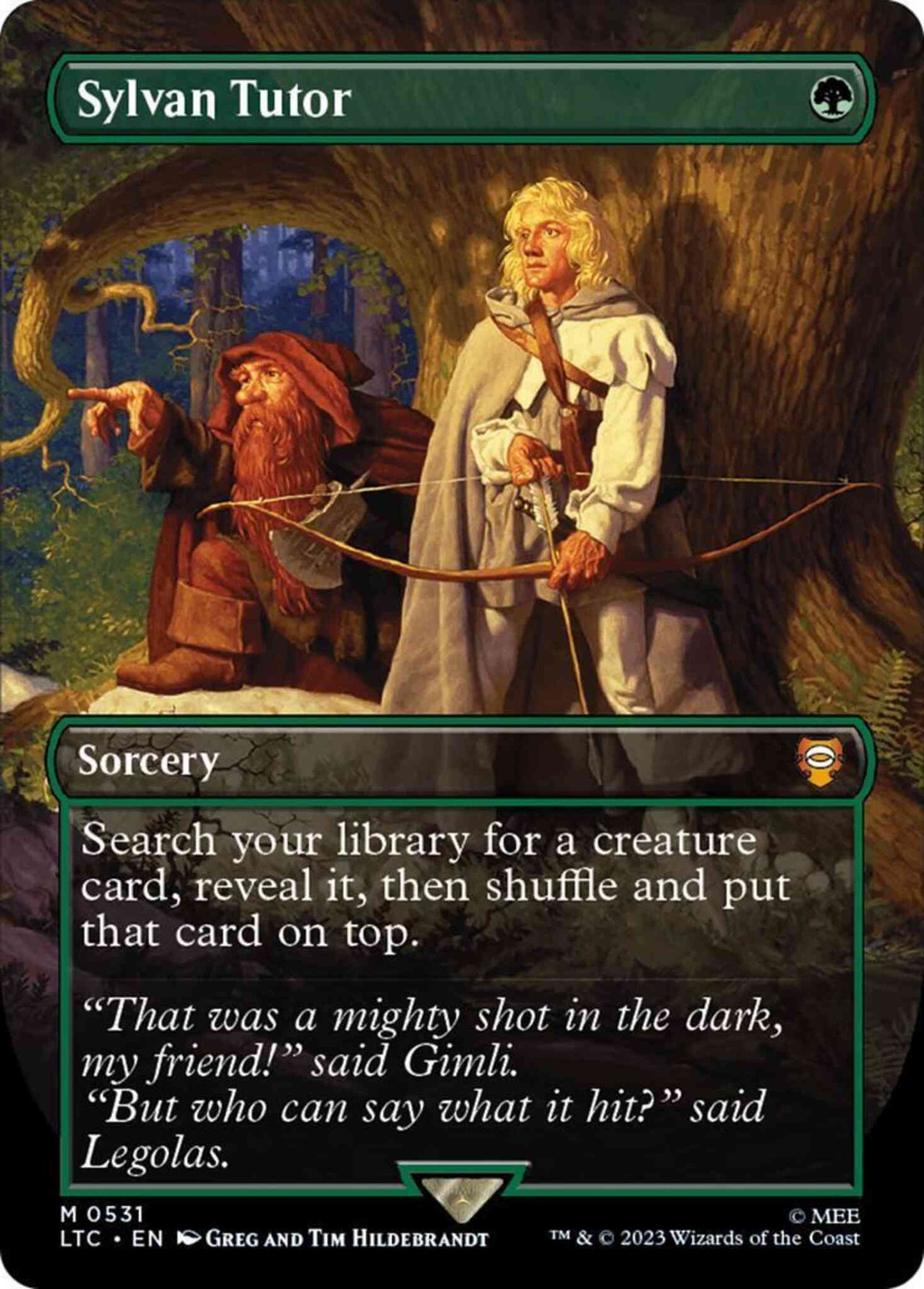 Sylvan Tutor [531] [Borderless] [The Lord of the Rings: Tales of Middle-earth: Commander] [Non-Foil]