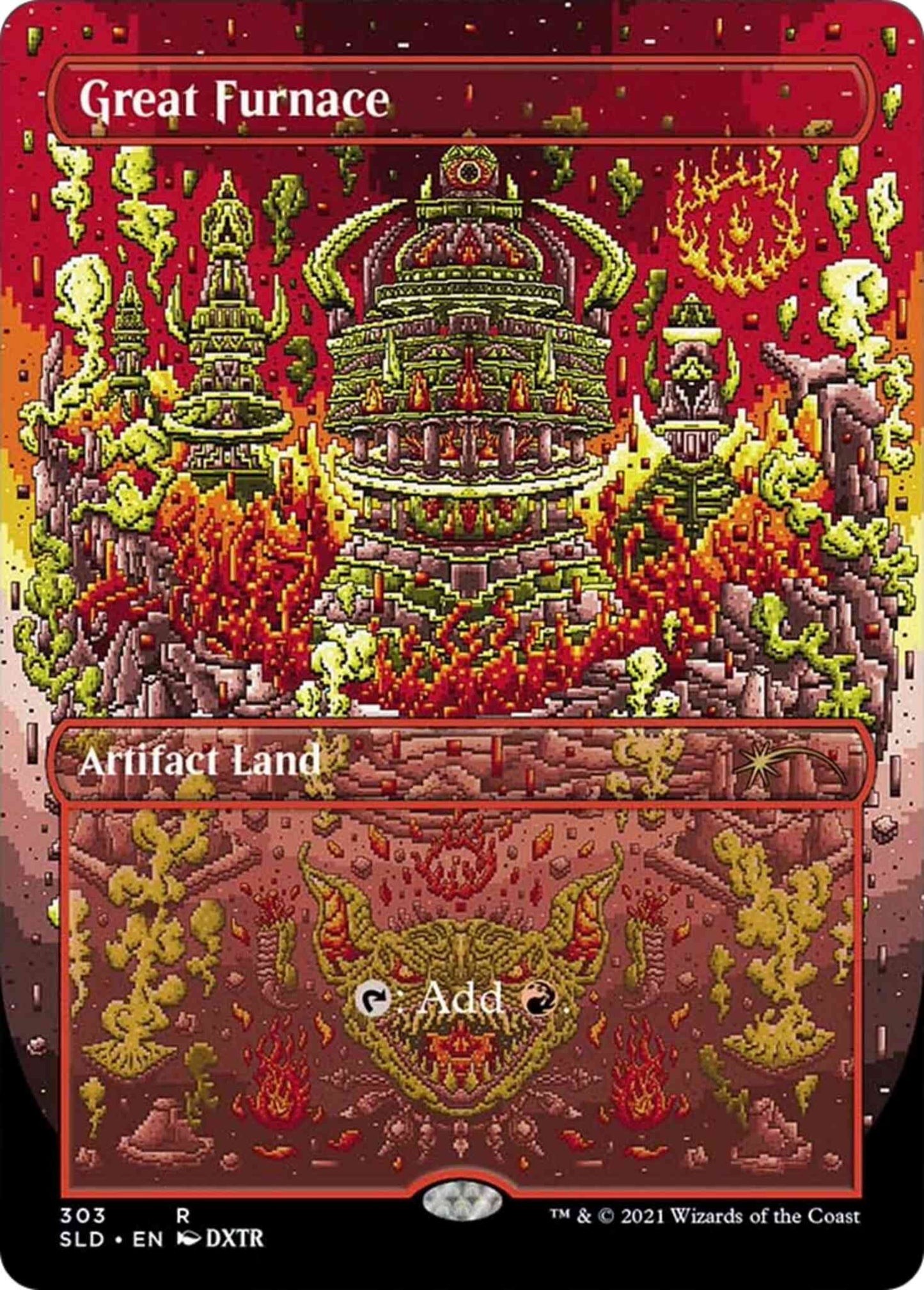 Great Furnace [0303] [Borderless] [Mirrodinsanity] [Secret Lair Drop] [Non-Foil]