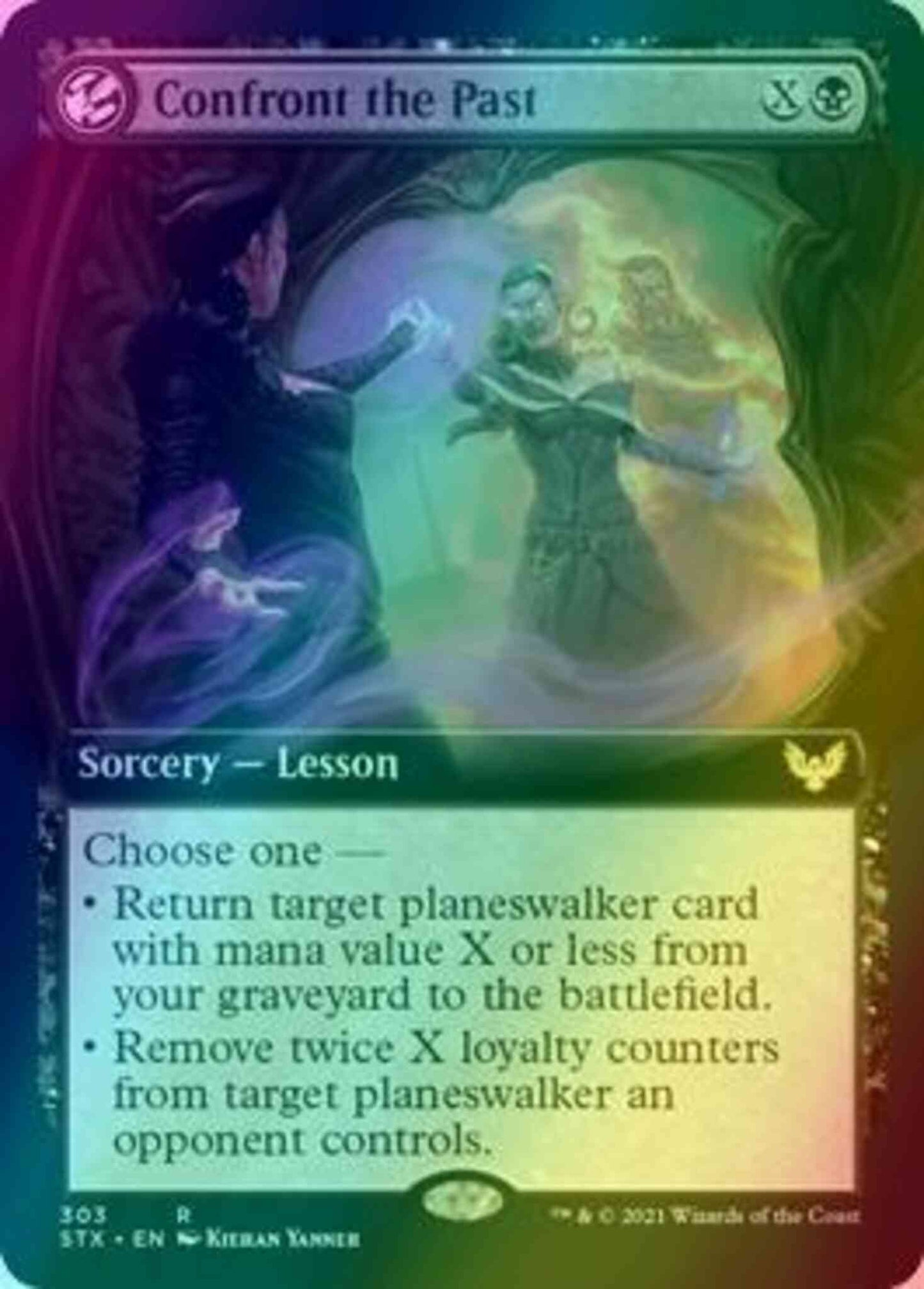 Confront the Past [303] [Extended Art] [Strixhaven: School of Mages] [Foil]