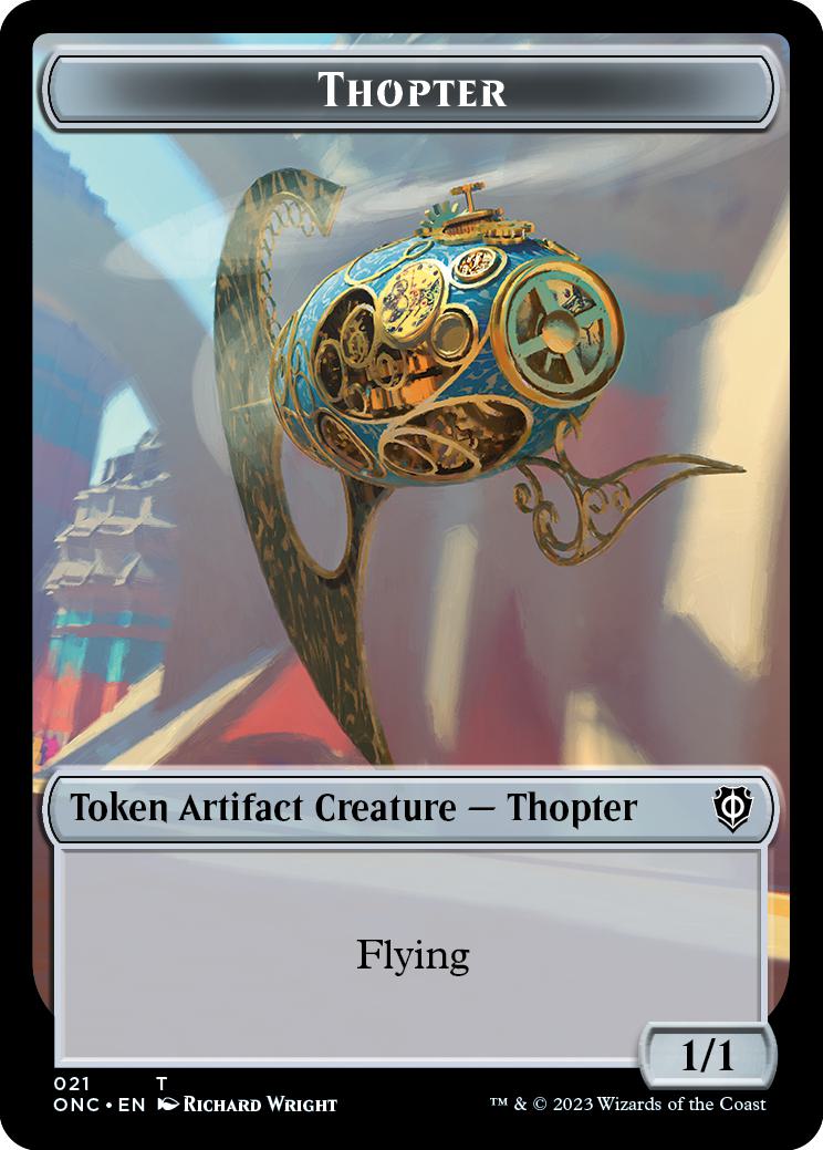 Myr Token (19) // Thopter Token (21) [Phyrexia: All Will Be One: Commander: Tokens] [Non-Foil]