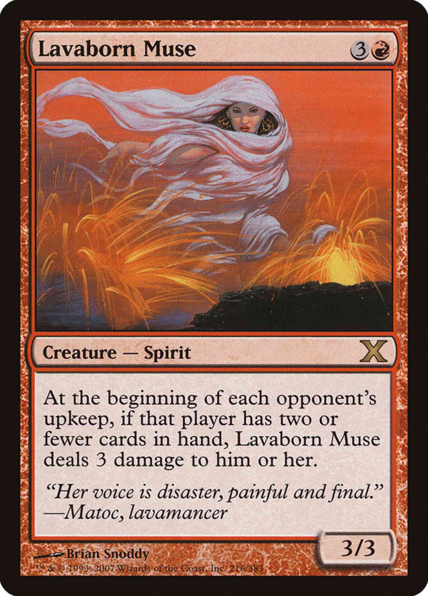 Lavaborn Muse [216] [Tenth Edition] [Non-Foil]