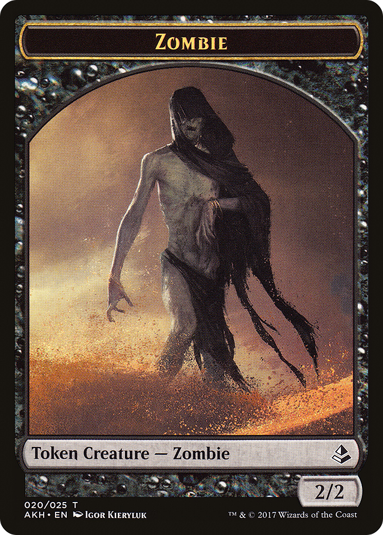 Temmet, Vizier of Naktamun Token (12) // Zombie Token (20) [Amonkhet Tokens] [Non-Foil]