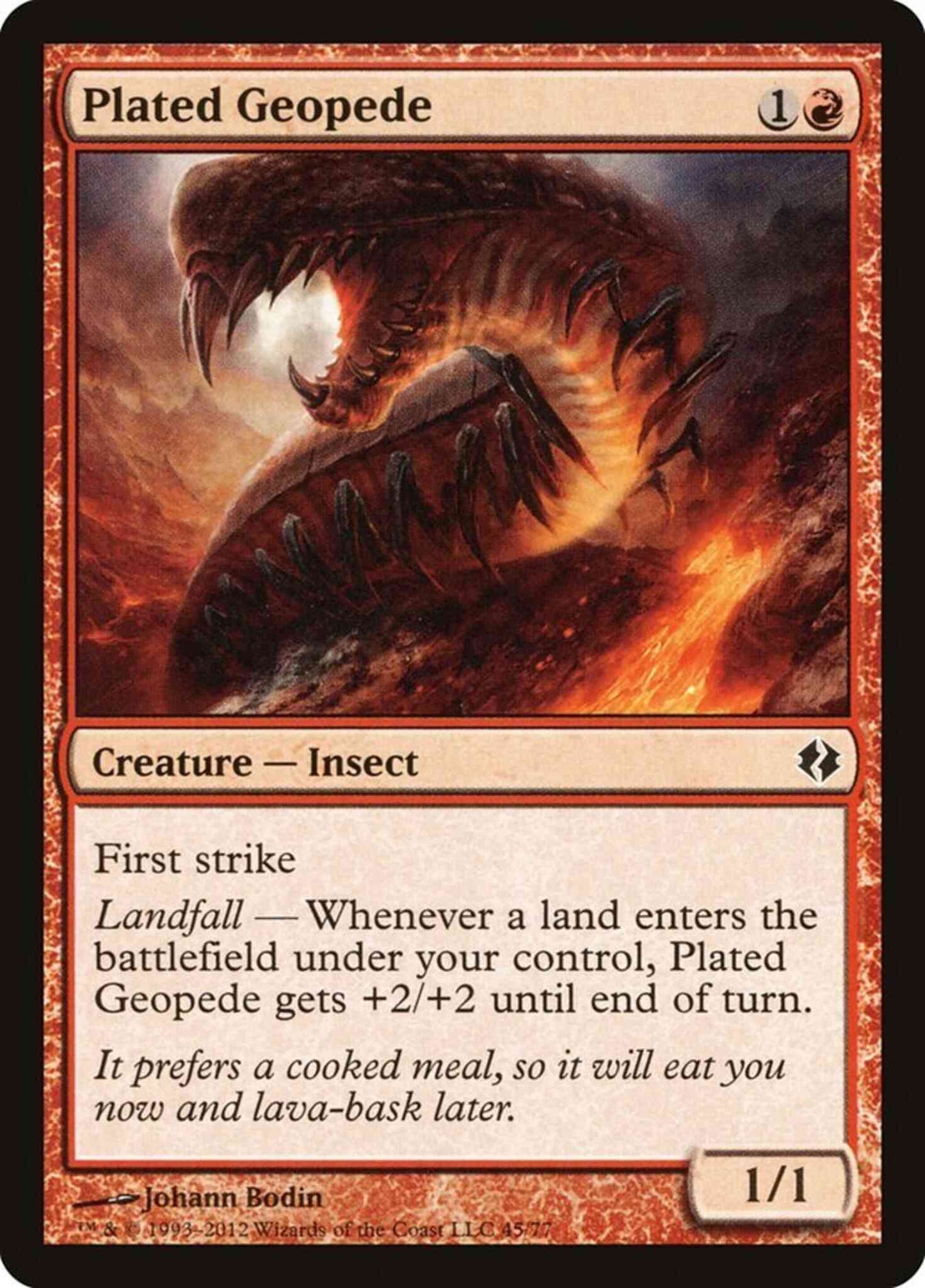 Plated Geopede [45] [Duel Decks Venser vs Koth] [Non-Foil]
