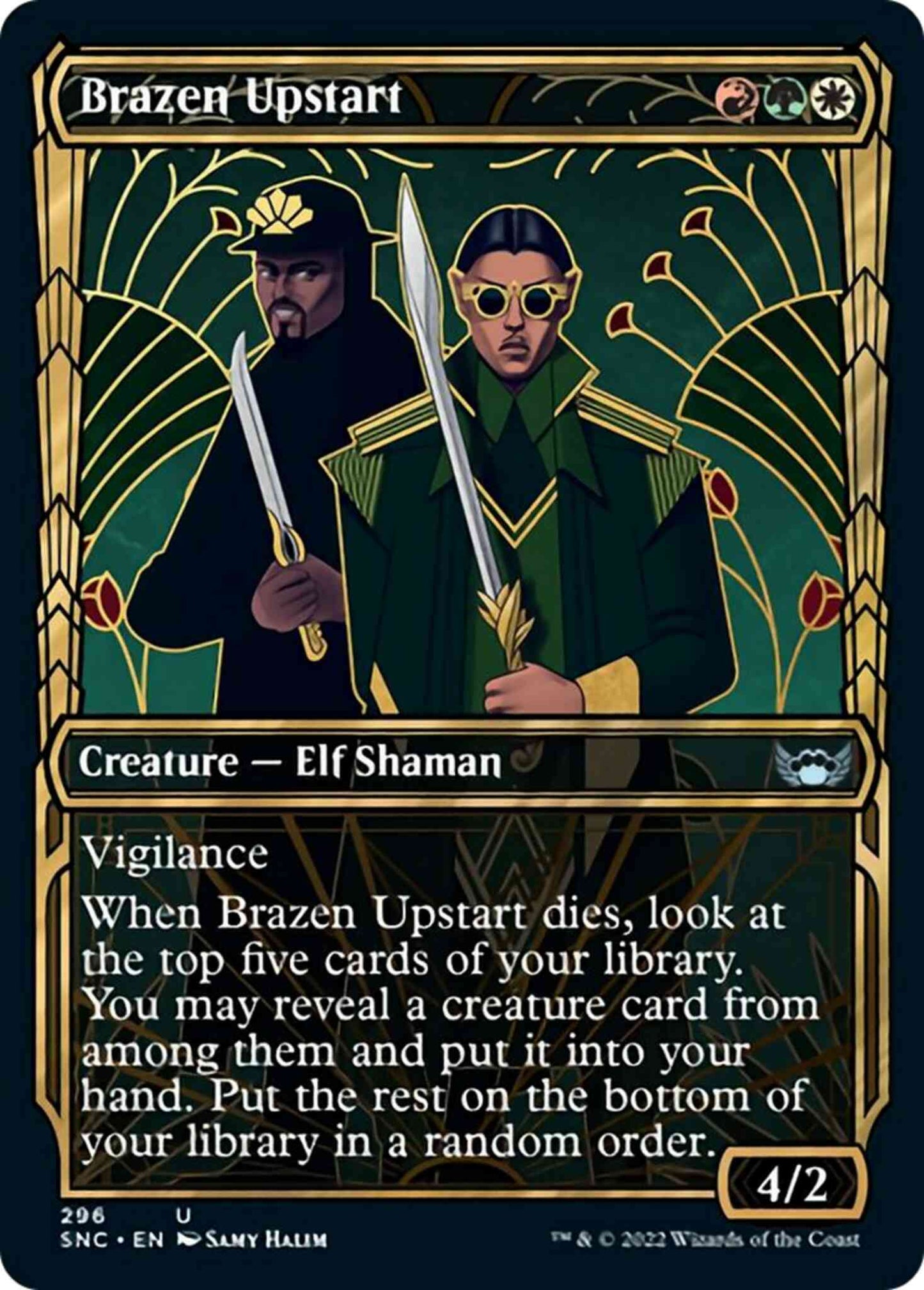 Brazen Upstart [296] [Golden Age Showcase] [Streets of New Capenna] [Non-Foil]
