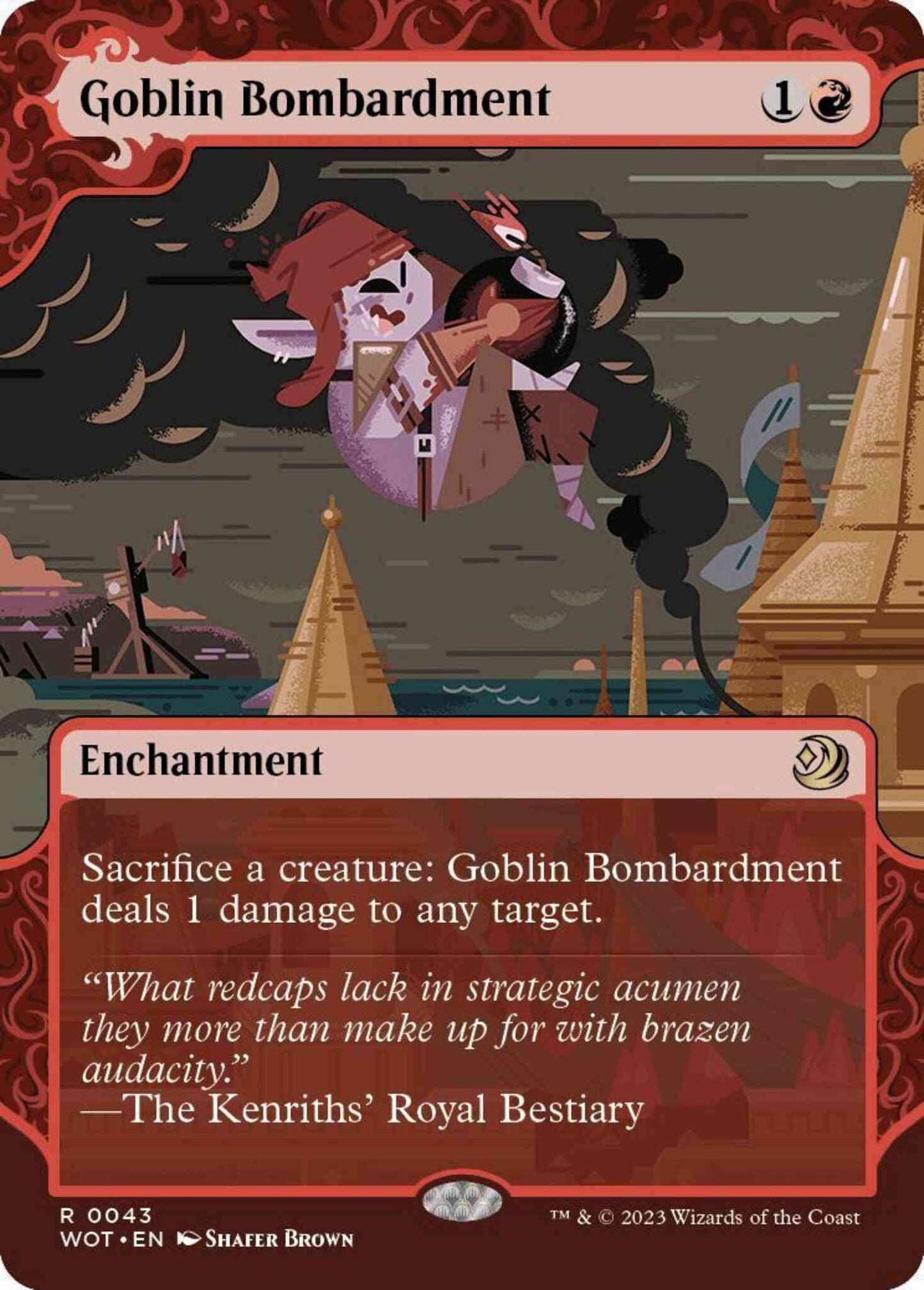 Goblin Bombardment [43] [Enchanting Tale Showcase] [Wilds of Eldraine: Enchanting Tales] [Non-Foil]