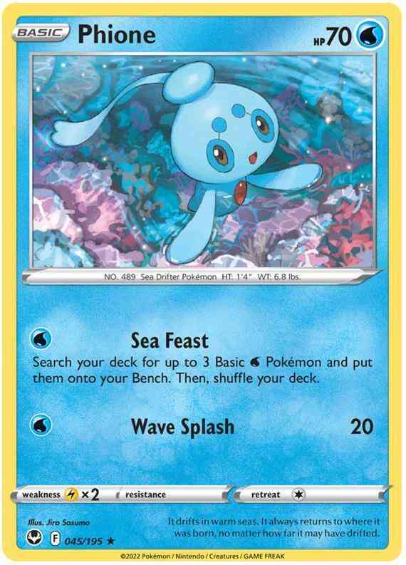 Phione - 045/195 - Rare [swsh12-045] [Non-Holo]