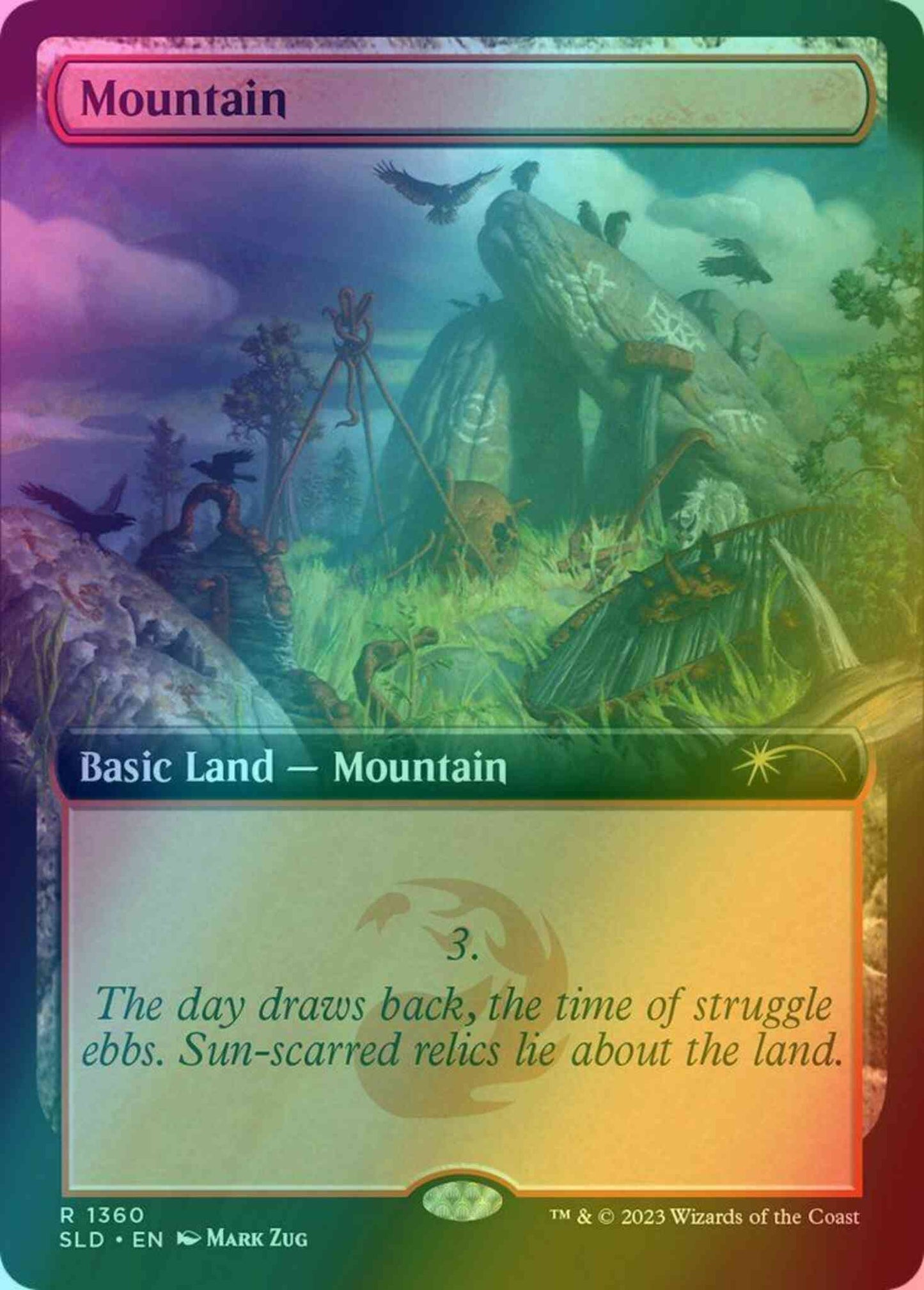 Mountain [1360] [Extended Art] [The Mountain Goats] [Secret Lair Drop] [Foil]