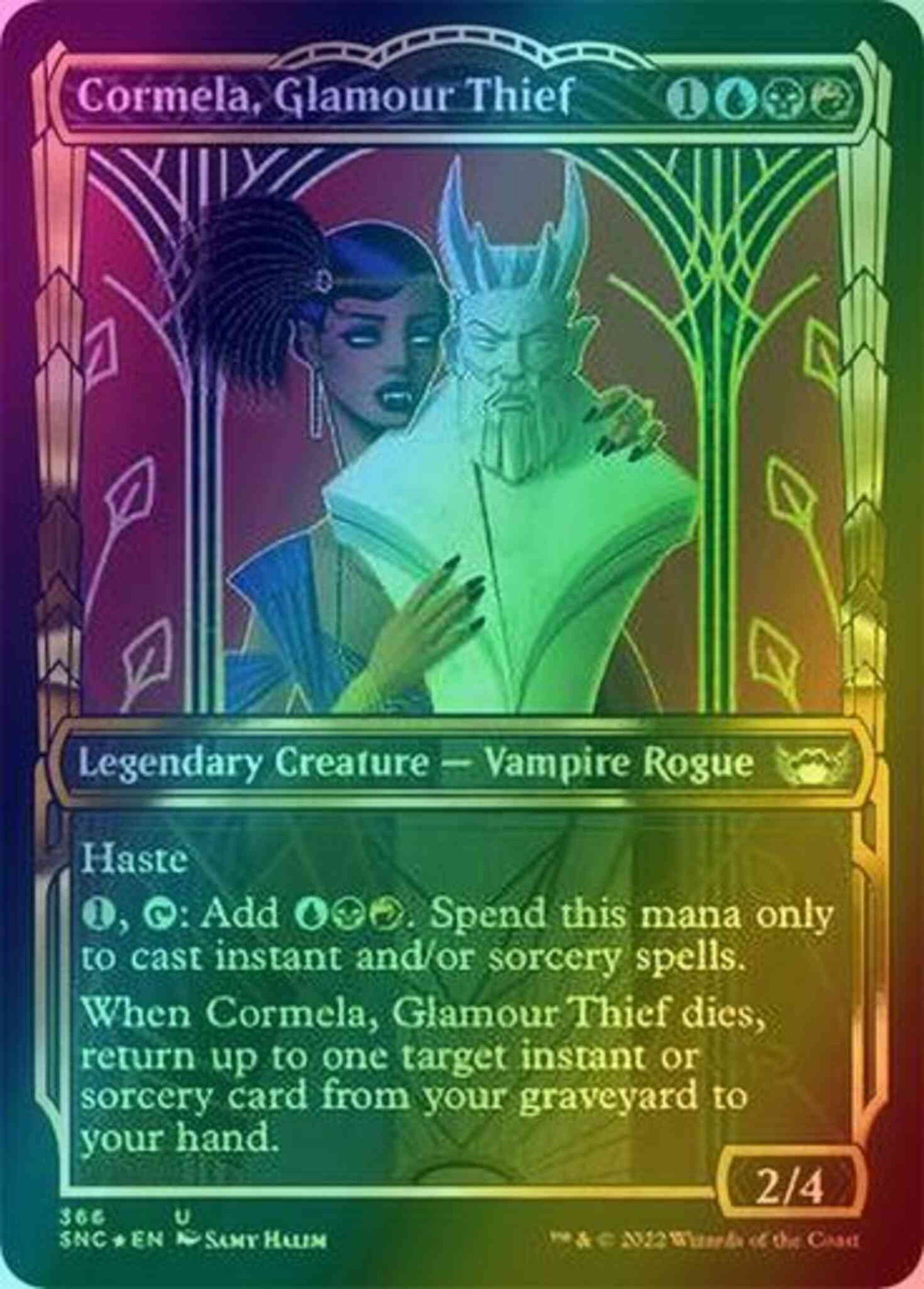Cormela, Glamour Thief [366] [Golden Age Showcase] [Streets of New Capenna] [Gilded Foil]