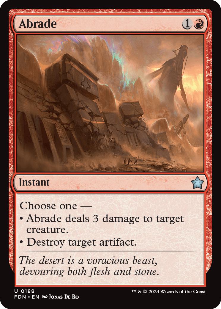 Abrade [188] [Foundations] [Non-Foil]
