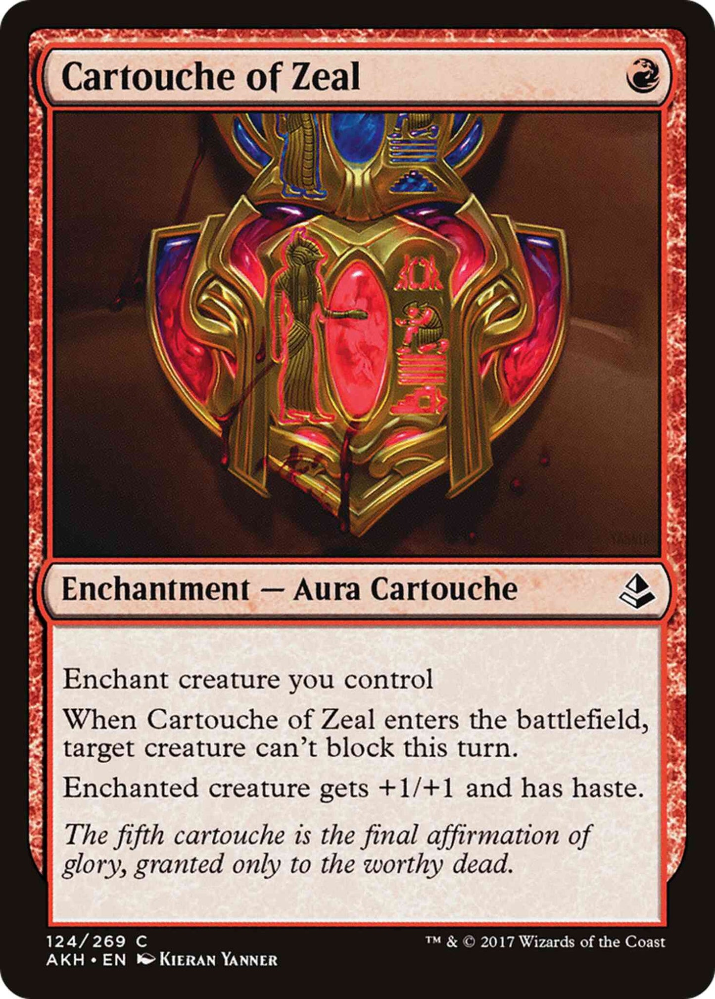 Cartouche of Zeal [124] [Amonkhet] [Non-Foil]