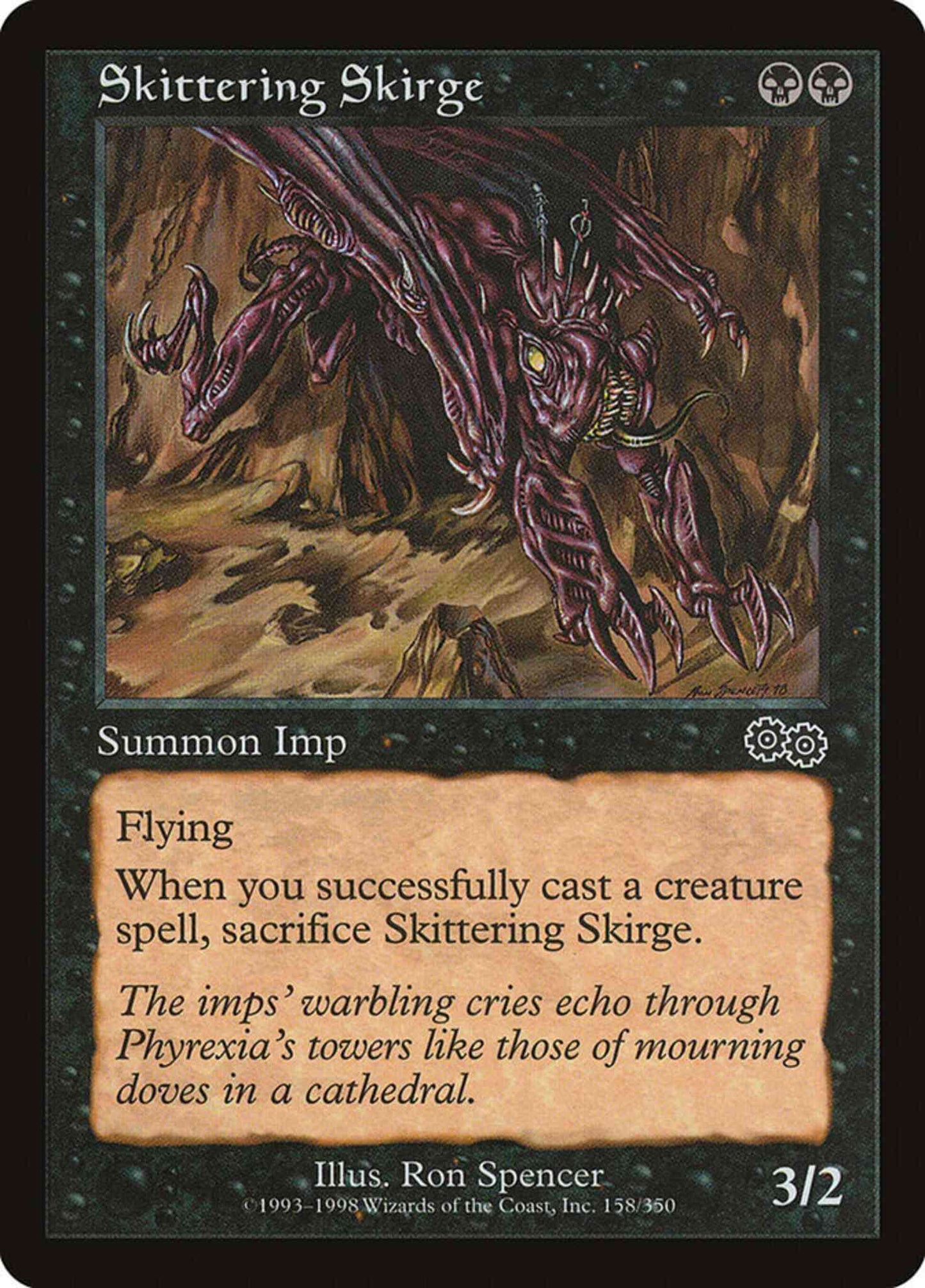 Skittering Skirge [158] [Urza's Saga] [Non-Foil]