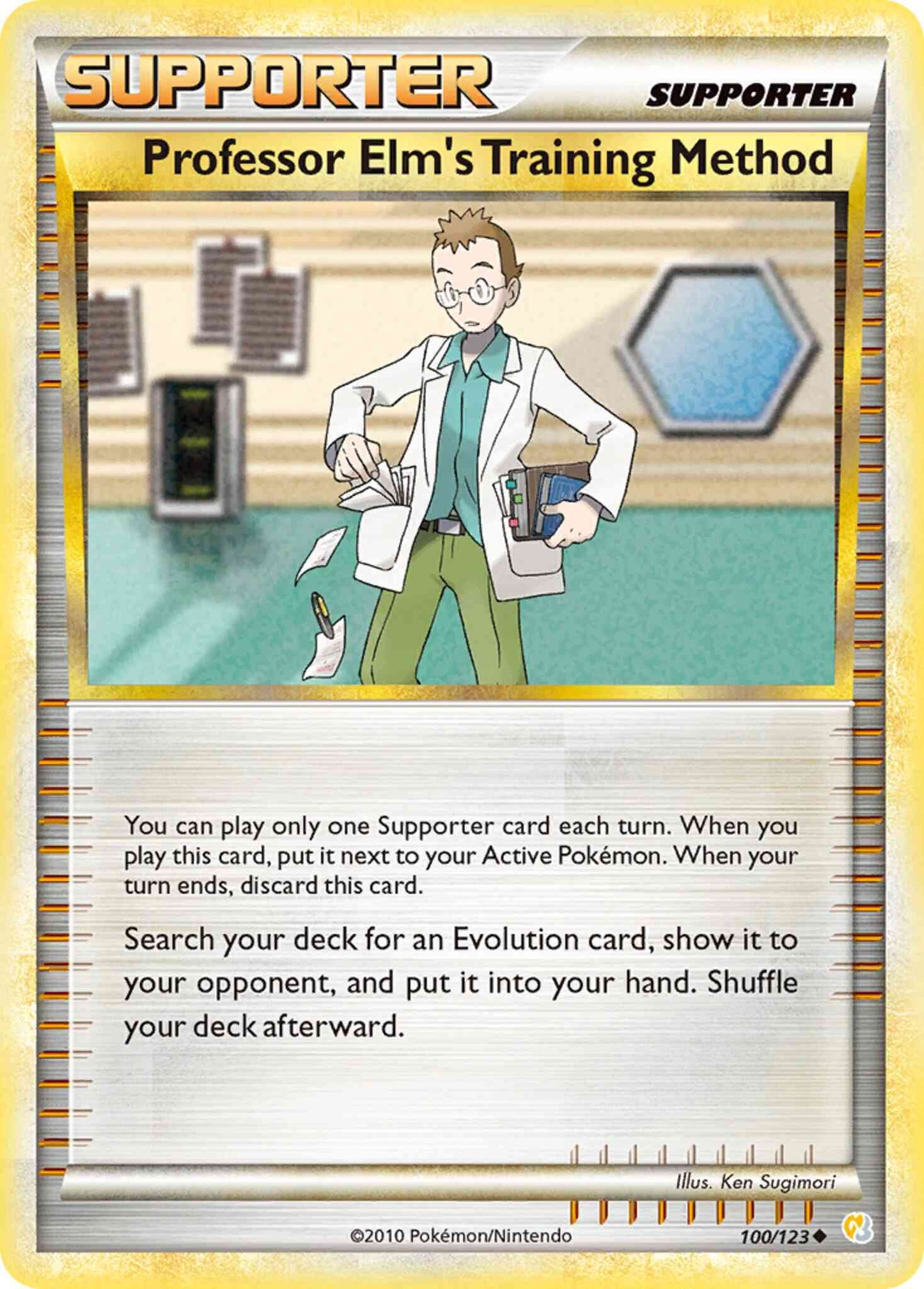 Professor Elm's Training Method - 100/123 - Uncommon [hgss1-100] [Reverse Holo]