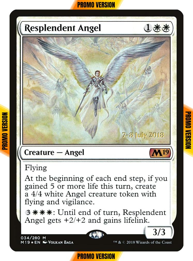 Resplendent Angel [34s] [Core Set 2019 Promos] [Foil]