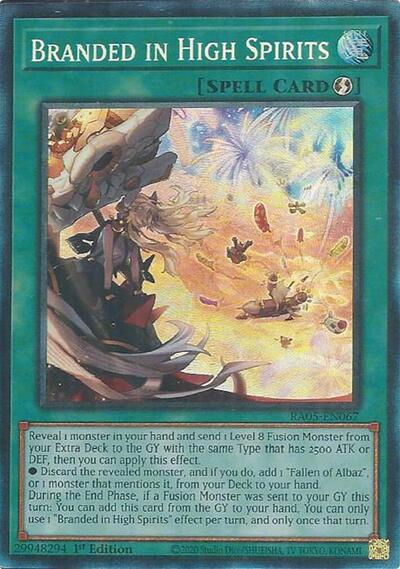 Branded in High Spirits - RA05-EN067 - Collector's Rare - 1st Edition