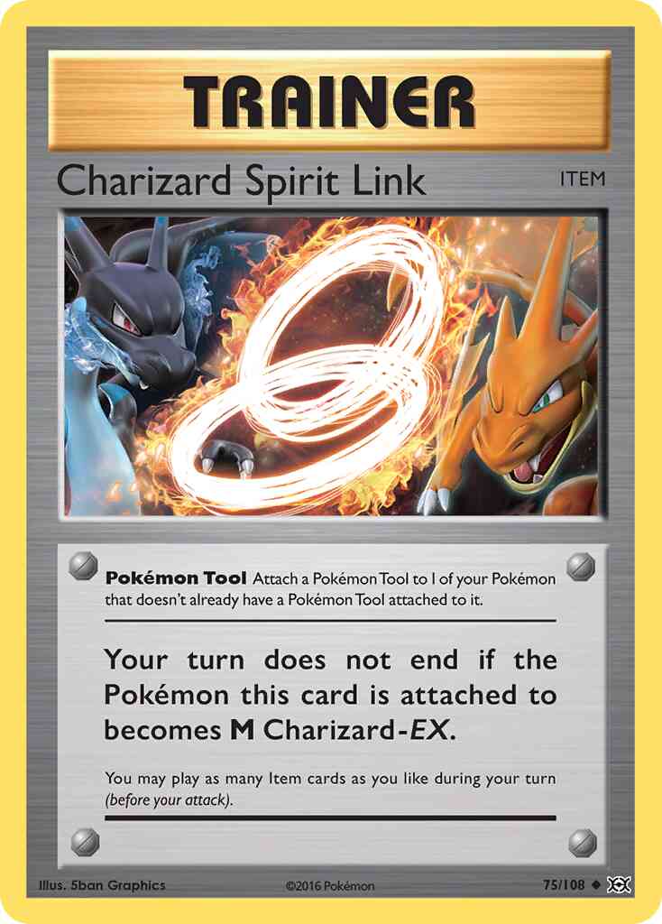 Charizard Spirit Link - 75/108 - Uncommon [xy12-75] [Non-Holo]