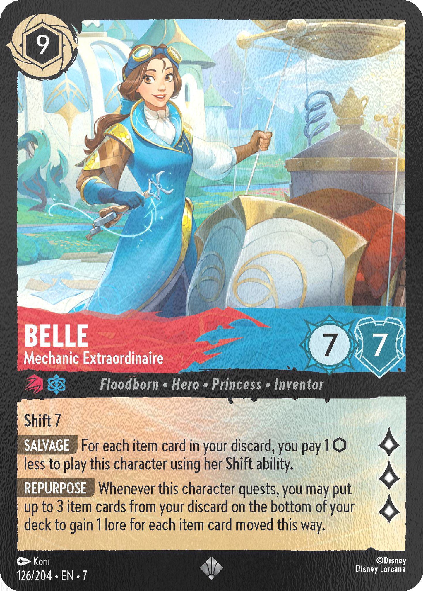 Belle - Mechanic Extraordinaire - 126/204 [Archazia's Island] [Cold Foil]