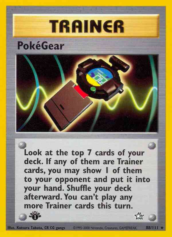 PokéGear - 88/111 - Rare - 1st Edition [neo1-88] [Non-Holo]