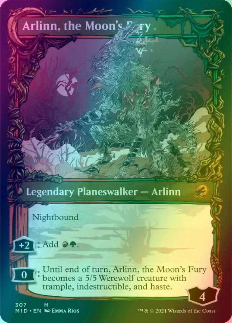 Arlinn, the Pack's Hope // Arlinn, the Moon's Fury [307] [Equinox Showcase] [Innistrad: Midnight Hunt] [Foil]