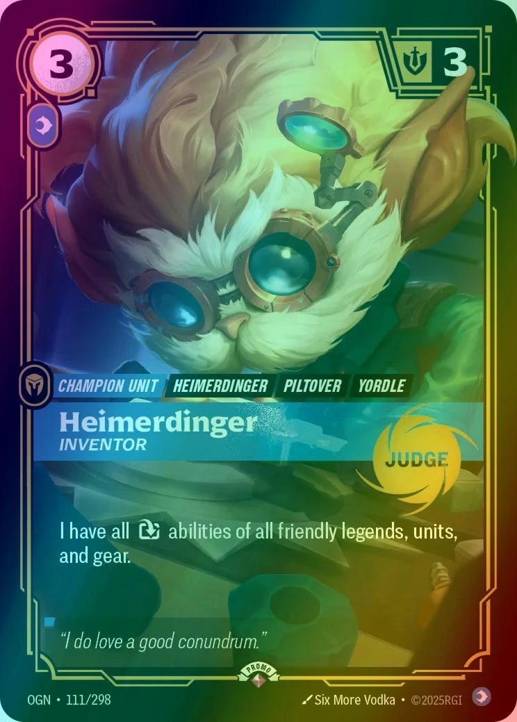 Heimerdinger - Inventor - 111/298 [Riftbound Judge Promotional Cards] [Foil]