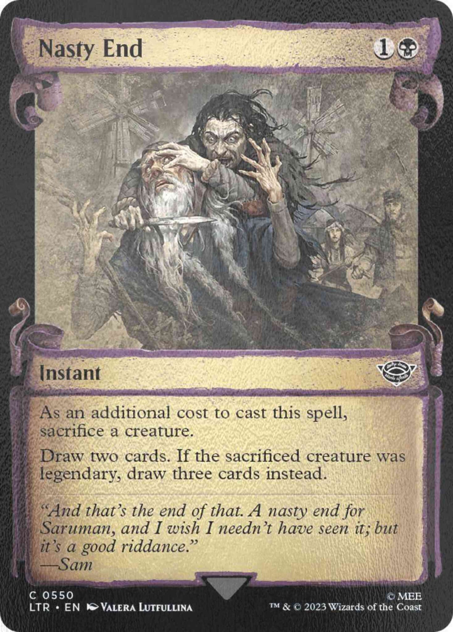 Nasty End [550] [Scrolls Showcase] [The Lord of the Rings: Tales of Middle-earth] [Silver Foil]