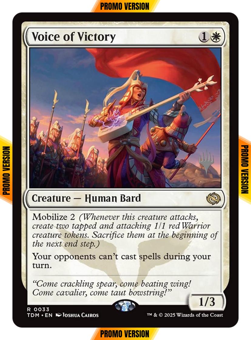 Voice of Victory [33p] [Promo Pack] [Tarkir: Dragonstorm: Promos] [Non-Foil]