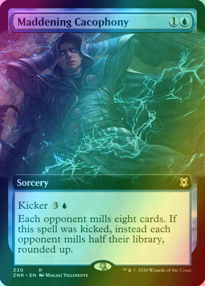 Maddening Cacophony [330] [Extended Art] [Zendikar Rising] [Foil]