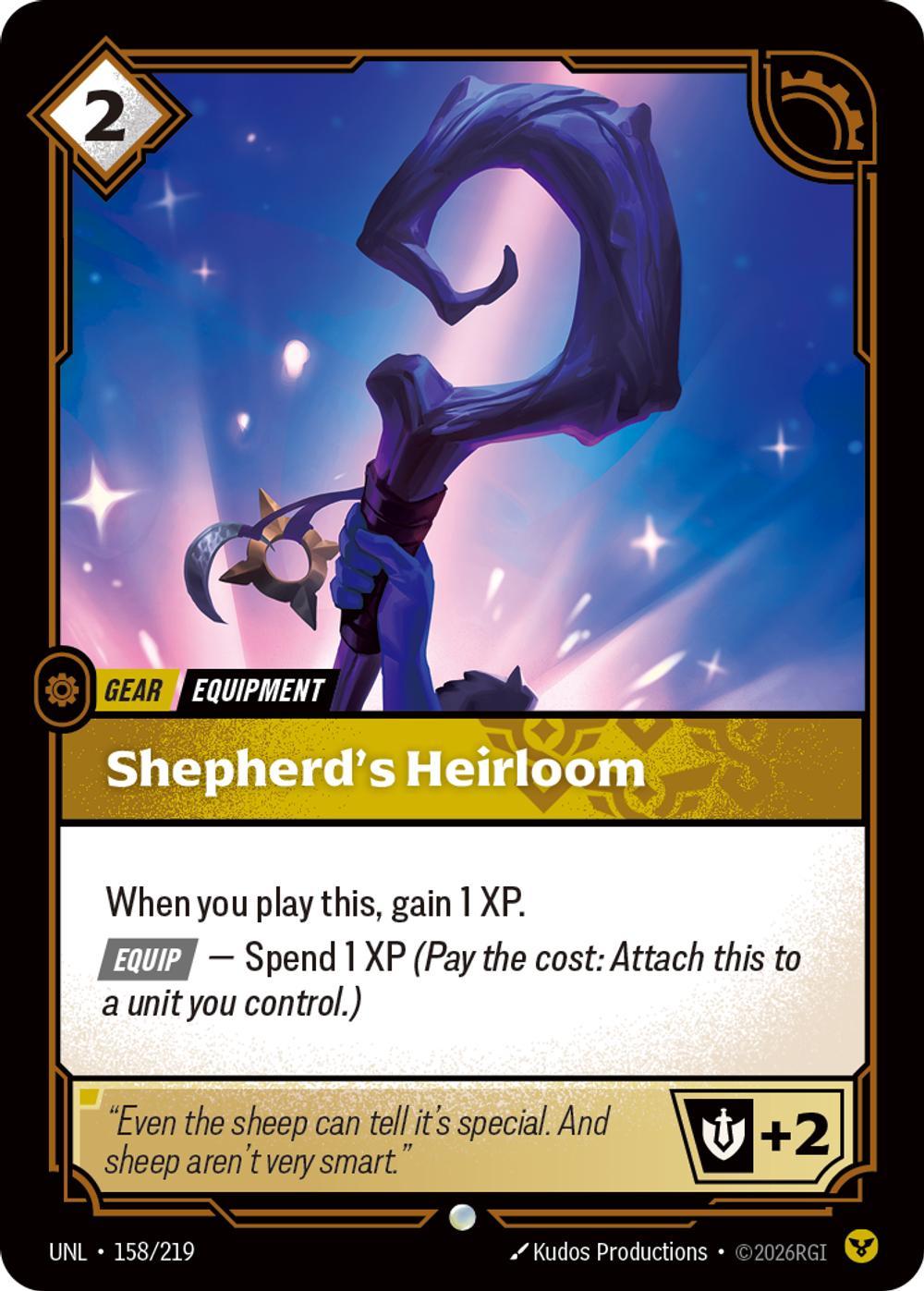 Shepherd's Heirloom - 158/219 [Unleashed] [Non-Foil]