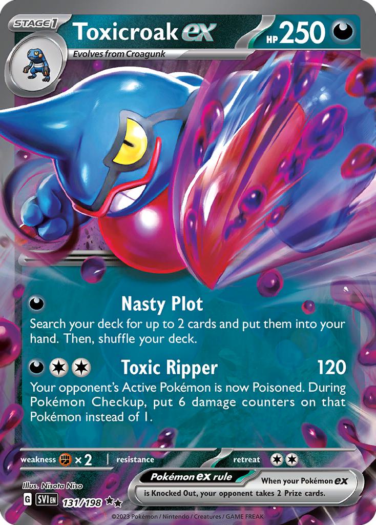 Toxicroak ex - 131/198 - Double Rare [sv01-131] [Ultra]