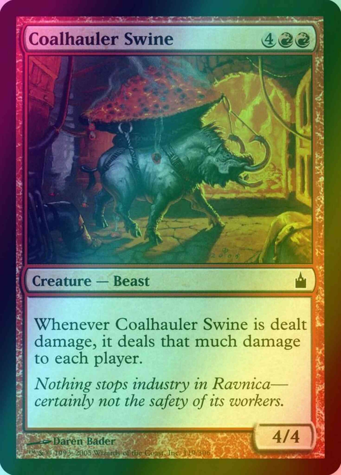 Coalhauler Swine [119] [Ravnica City Of Guilds] [Foil]