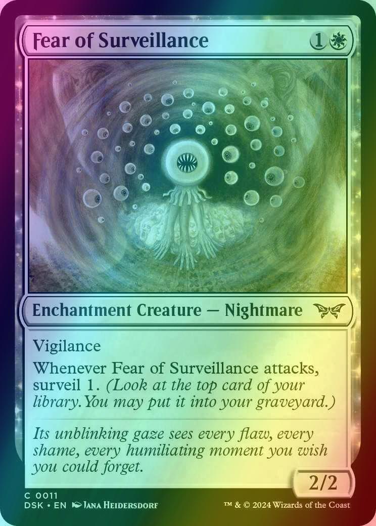 Fear of Surveillance [11] [Duskmourn: House of Horror] [Foil]