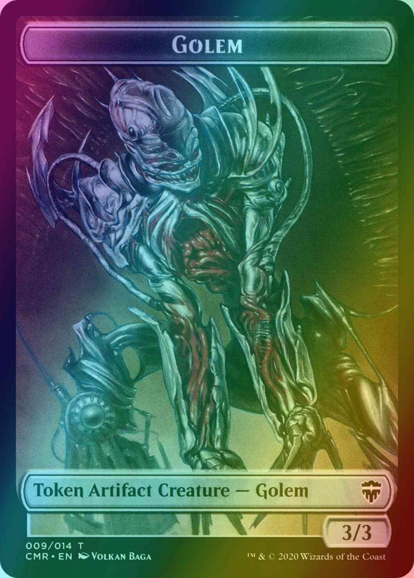 Golem Token (09) // Thrull Token (05) [Commander Legends Tokens] [Foil]