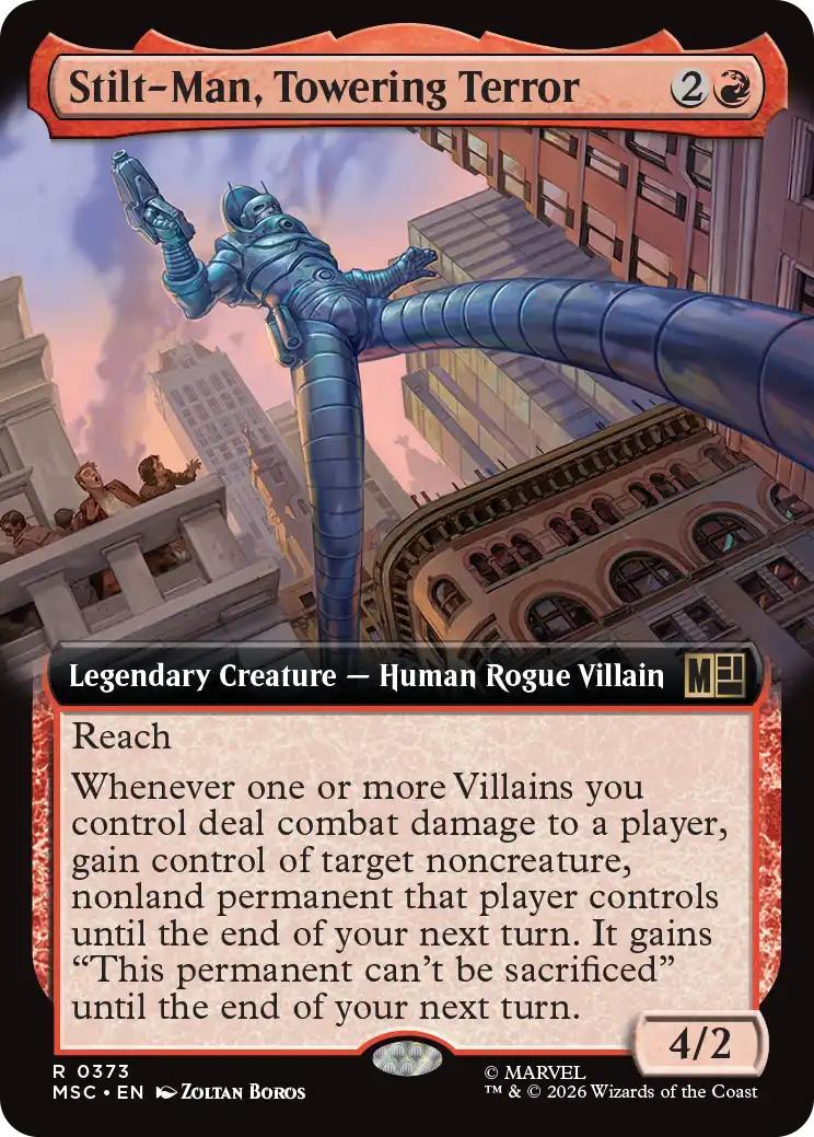 Stilt-Man, Towering Terror [373] [Extended Art] [Marvel Super Heroes: Commander] [Non-Foil]