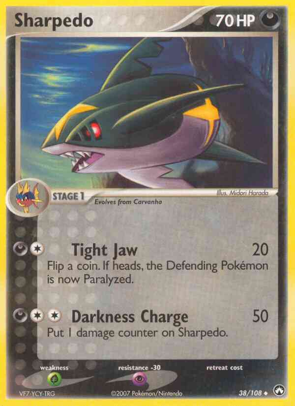 Sharpedo - 38/108 - Uncommon [ex16-38] [Non-Holo]